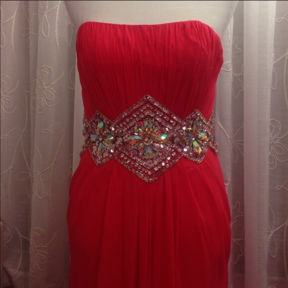 Strapless Dress with Swarovski Crystals